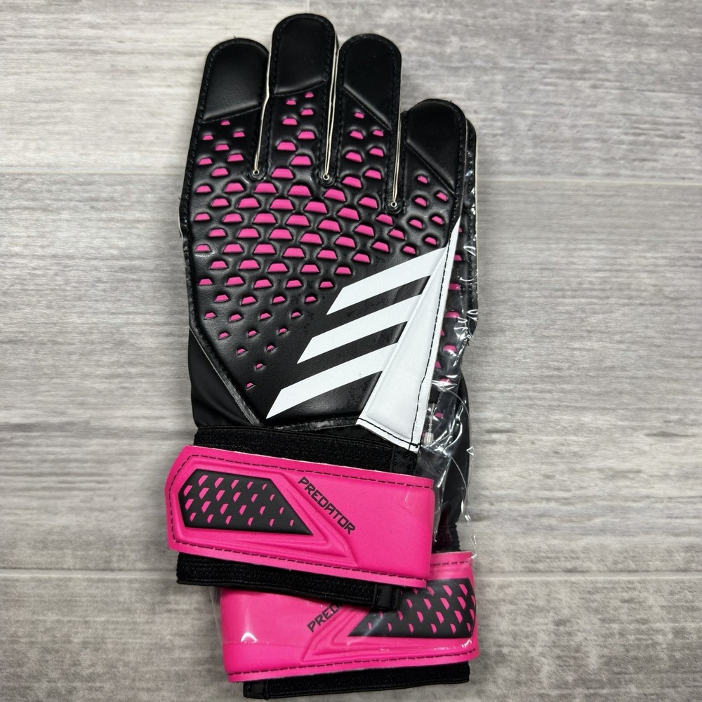 Adidas Predator Pro Hybrid Goalkeeper Gloves Size 8 Black White Pink HN5587